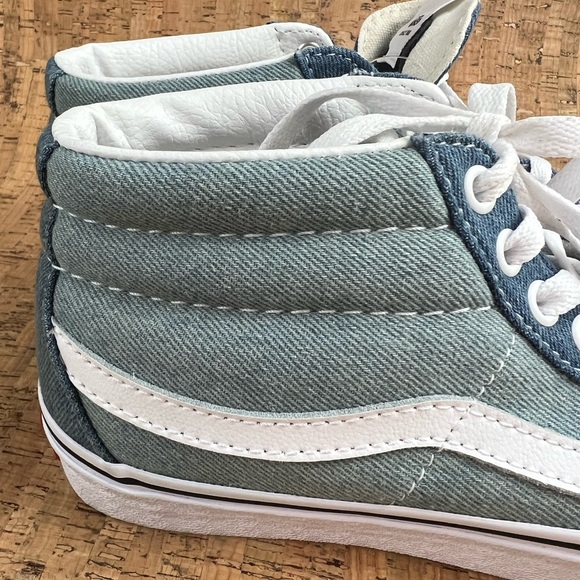NWT Vans SK8 Mid Denim 2 Tone Sneaker - Picture 10 of 15